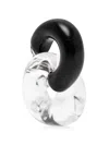 Monies Havana Interlocking-hoop Earrings In Multi