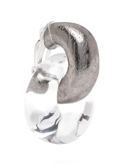 Monies Havana Interlocking Hoop Earrings In Multi