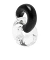 Monies Havana Interlocking-hoop Earrings In Black
