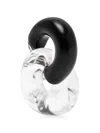 Monies Havana Interlocking-hoop Earrings In Multi