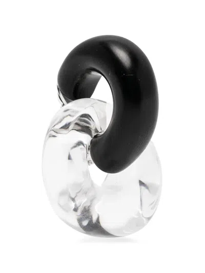 Monies Havana Interlocking-hoop Earrings In Multi