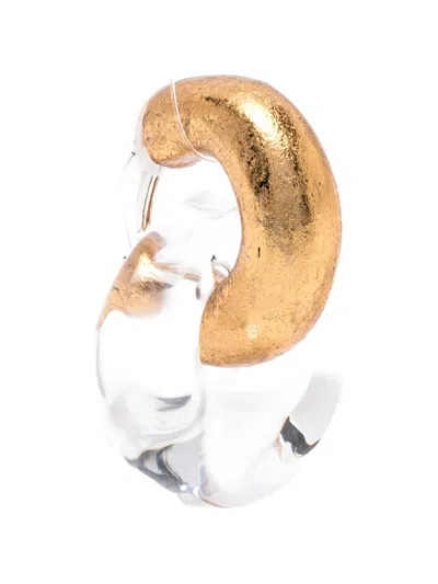 Monies Interlocking-hoop Earrings In Gold