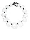 Monies Nocte Transparent-design Oversized Necklace In Beige