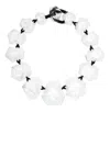 Monies Nocte Transparent-design Oversized Necklace In Trasparent