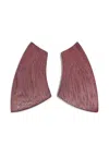 Monies Pazura Geometric Clip-on Earrings In Pink