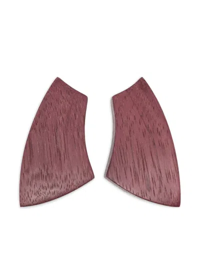 MONIES PAZURA GEOMETRIC CLIP-ON EARRINGS