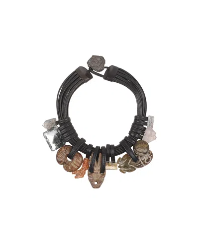 Monies Pendant Necklace In Black