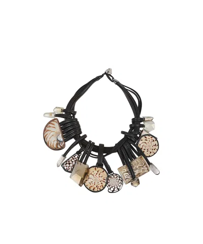 Monies Pendant Necklace In Multi