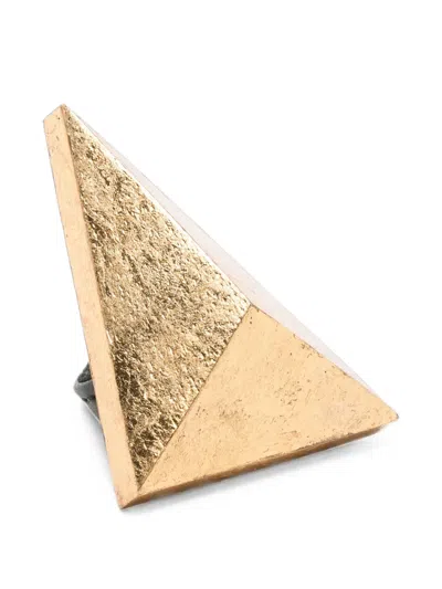 Monies Pyramid-shape Rings In Gold