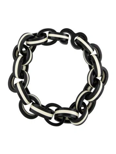 Pre-owned Monies Resin Chain Link Necklace, 21"
