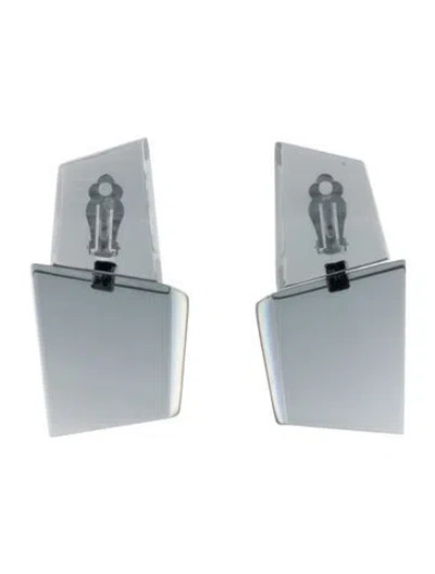 Pre-owned Monies Resin Taiga Drop Clip On Earrings In Multi