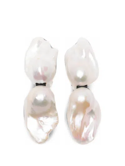 Monies Sable Baroque Pearl-embellished Earrings In Pattern