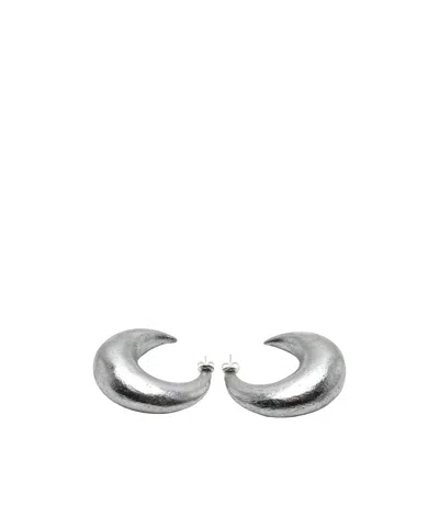 Monies Semi-moon Earrings In Gray