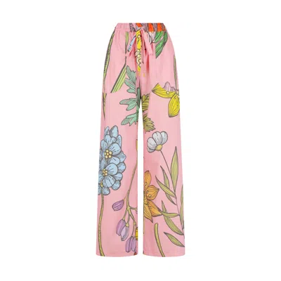 Monika Branagan Women's Pink Deco Duo Garden Pants