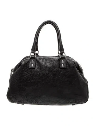 Pre-owned Monika Chiang Leather Shoulder Bag In Black