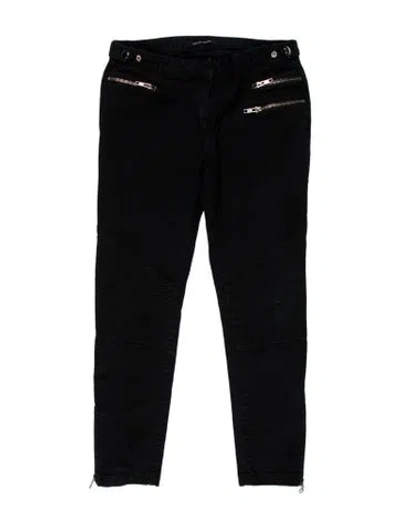 Pre-owned Monika Chiang Skinny Leg Pants In Black