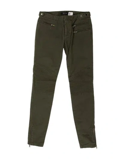 Pre-owned Monika Chiang Skinny Leg Pants In Green