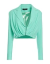 Monique Garçonne Woman Blazer Light Green Size 6 Polyester, Elastane
