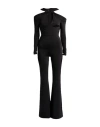 Monique Garçonne Woman Jumpsuit Black Size 6 Polyester, Elastane