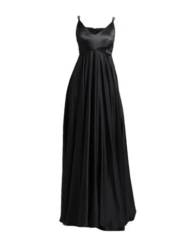 Monique Garçonne Woman Maxi Dress Black Size 4 Polyester