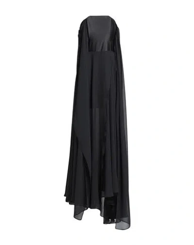 Monique Garçonne Woman Maxi Dress Black Size 8 Polyester
