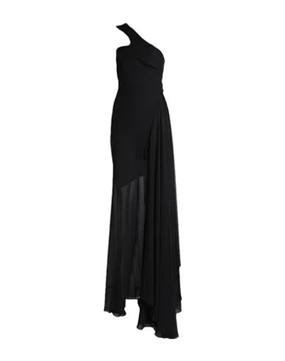 Monique Garçonne Woman Maxi Dress Black Size 2 Polyester