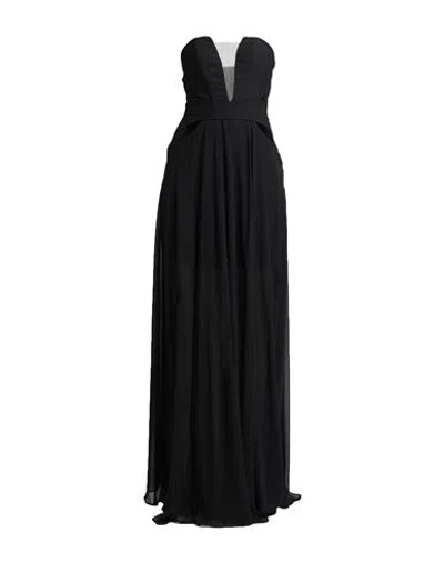 Monique Garçonne Woman Maxi Dress Black Size 8 Polyester