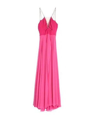 Monique Garçonne Woman Maxi Dress Fuchsia Size 6 Polyester, Elastane In Pink