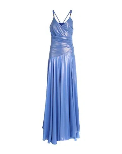 Monique Garçonne Woman Maxi Dress Light Blue Size 2 Polyester