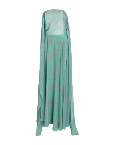 Monique Garçonne Woman Maxi Dress Light Green Size 8 Polyester, Elastane
