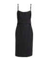 Monique Garçonne Woman Midi Dress Black Size 8 Polyester