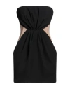 Monique Garçonne Woman Mini Dress Black Size 12 Polyester, Elastane In Black