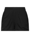 Monique Garçonne Woman Shorts & Bermuda Shorts Black Size 10 Polyester, Elastane In Black