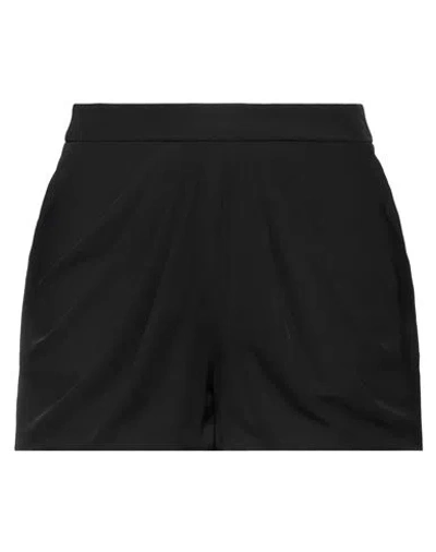 Monique Garçonne Woman Shorts & Bermuda Shorts Black Size 10 Polyester, Elastane
