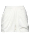 Monique Garçonne Woman Shorts & Bermuda Shorts White Size 10 Polyester, Elastane