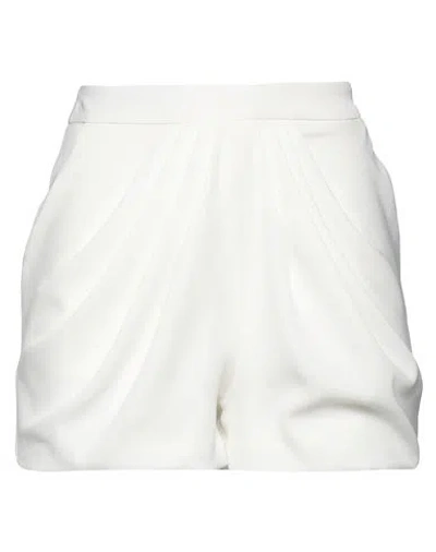 Monique Garçonne Woman Shorts & Bermuda Shorts White Size 10 Polyester, Elastane