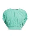 Monique Garçonne Woman Top Light Green Size 10 Polyester In Green
