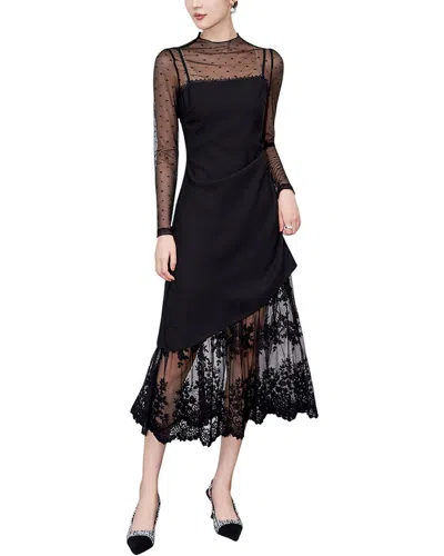 Monique Lagarde 2pc Blouse & Dress Set In Black