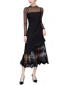 Monique Lagarde 2pc Blouse & Dress Set In Black