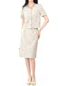 Monique Lagarde 2pc Top & Skirt Set In Neutral