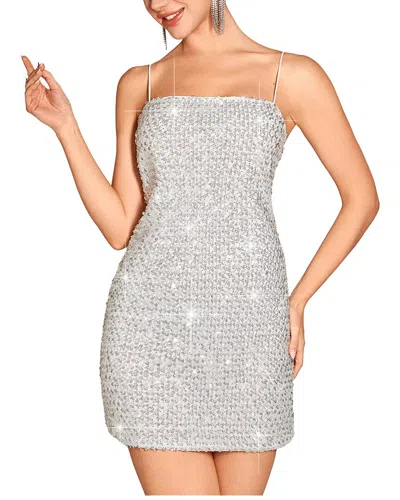 Monique Lagarde Amina Glam Embellished Mini Dress In Animal Print