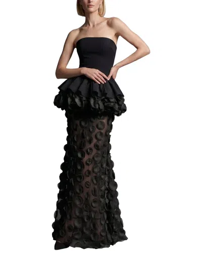 Monique Lagarde Embellished Maxi Dress In Black