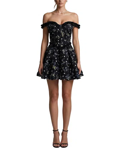 Monique Lagarde Embellished Mini Dress In Black