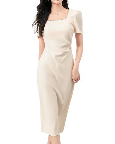 Monique Lagarde Midi Dress In Apricot