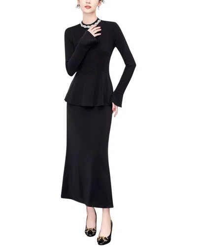 Monique Lagarde Midi Dress In Black