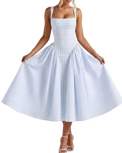 Monique Lagarde Midi Dress In Light Blue