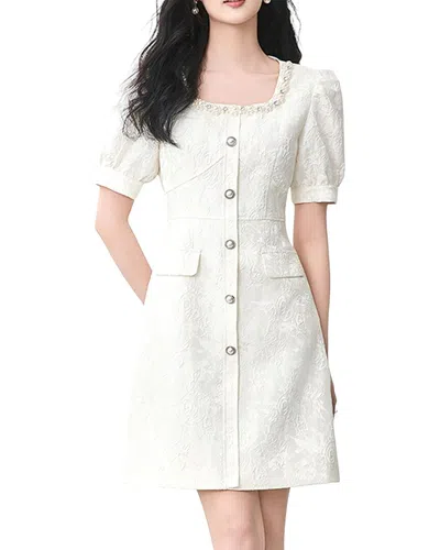 Monique Lagarde Mini Dress In White