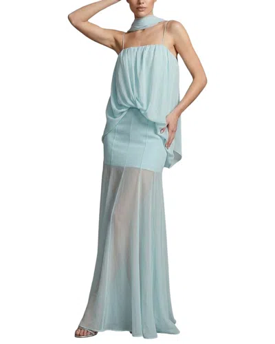 Monique Lagarde Solid Maxi Dress In Blue