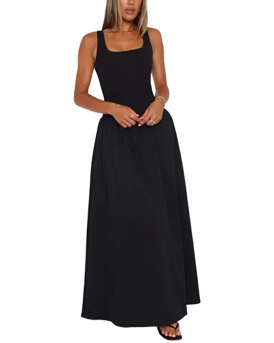 Monique Lagarde Solid Maxi Dress In Black
