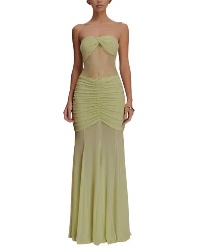 Monique Lagarde Solid Maxi Dress In Green